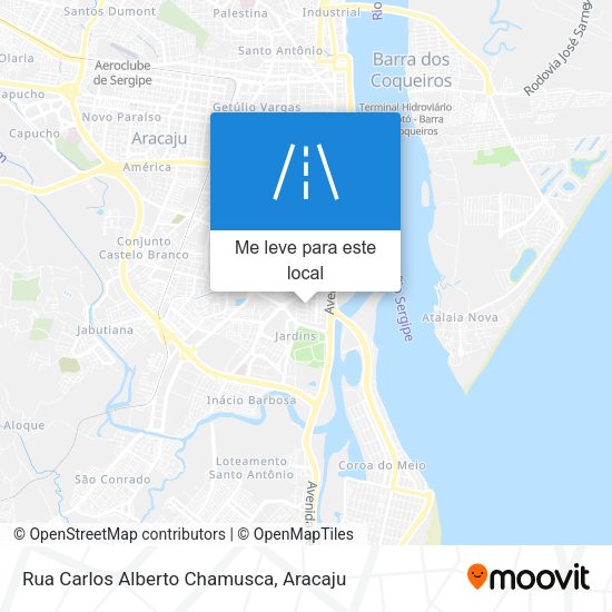 Rua Carlos Alberto Chamusca mapa