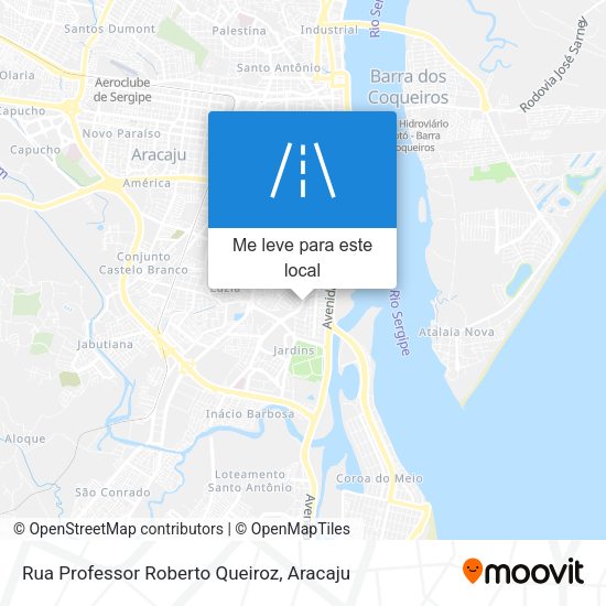 Rua Professor Roberto Queiroz mapa