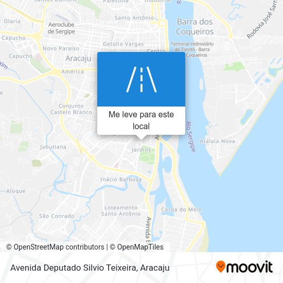 Avenida Deputado Silvio Teixeira mapa