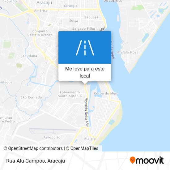 Rua Alu Campos mapa