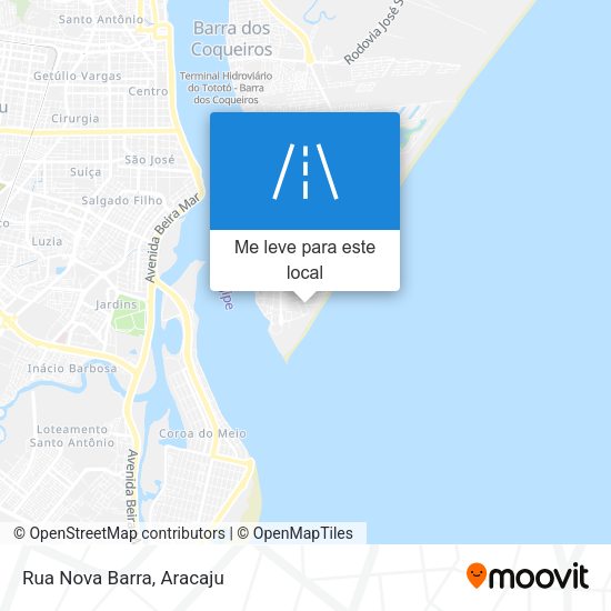 Rua Nova Barra mapa