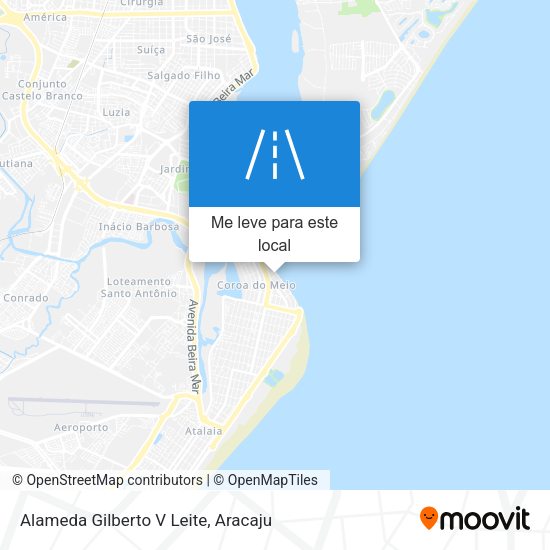 Alameda Gilberto V Leite mapa