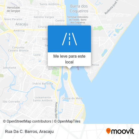 Rua Da C. Barros mapa