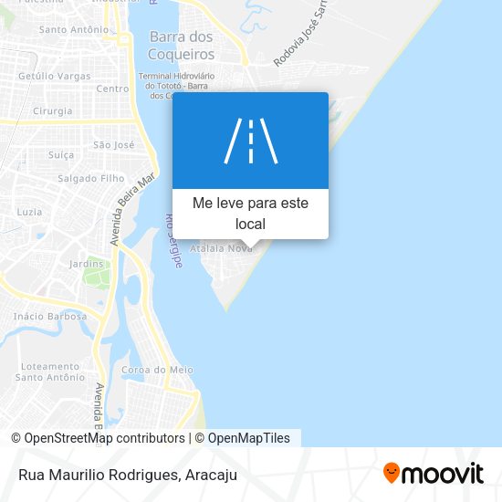 Rua Maurilio Rodrigues mapa