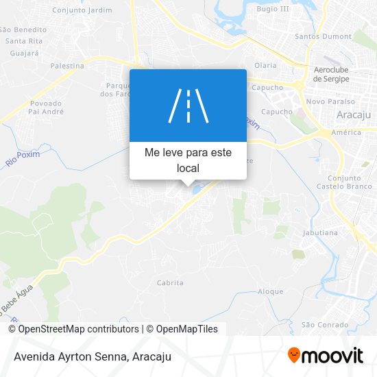 Avenida Ayrton Senna mapa