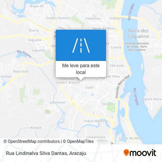 Rua Lindinalva Silva Dantas mapa