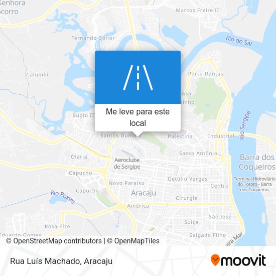 Rua Luís Machado mapa