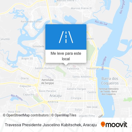 Travessa Presidente Juscelino Kubitschek mapa