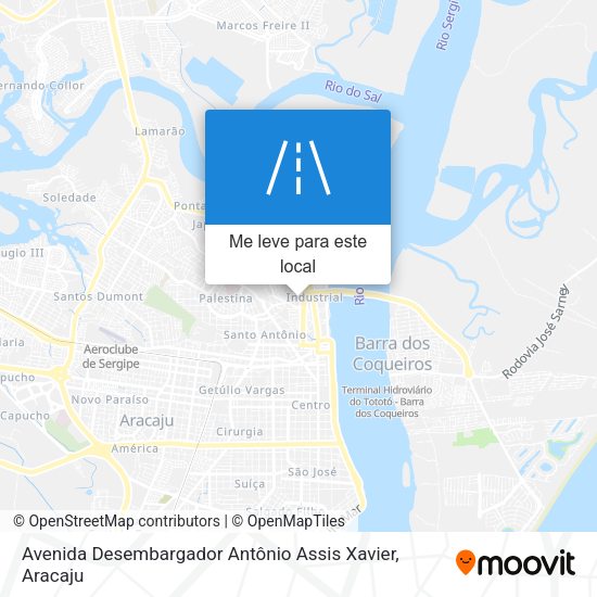 Avenida Desembargador Antônio Assis Xavier mapa