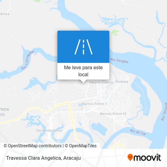 Travessa Clara Angelica mapa