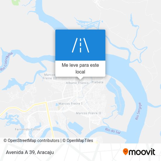Avenida A 39 mapa