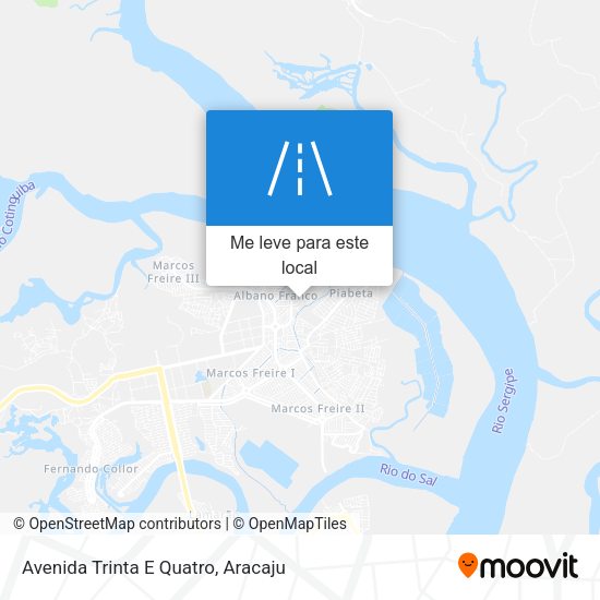 Avenida Trinta E Quatro mapa