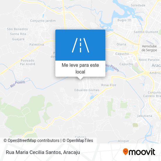 Rua Maria Cecilia Santos mapa