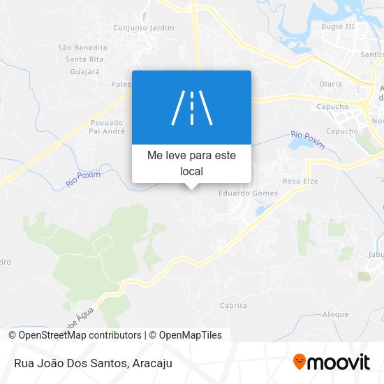 Rua João Dos Santos mapa