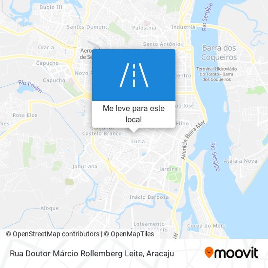 Rua Doutor Márcio Rollemberg Leite mapa