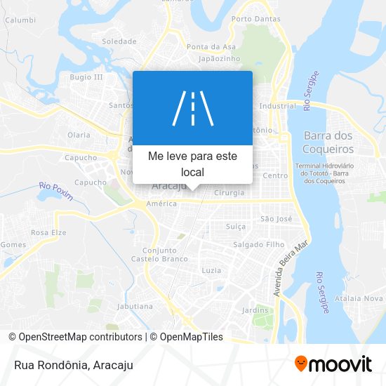 Rua Rondônia mapa