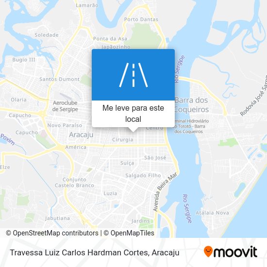 Travessa Luiz Carlos Hardman Cortes mapa