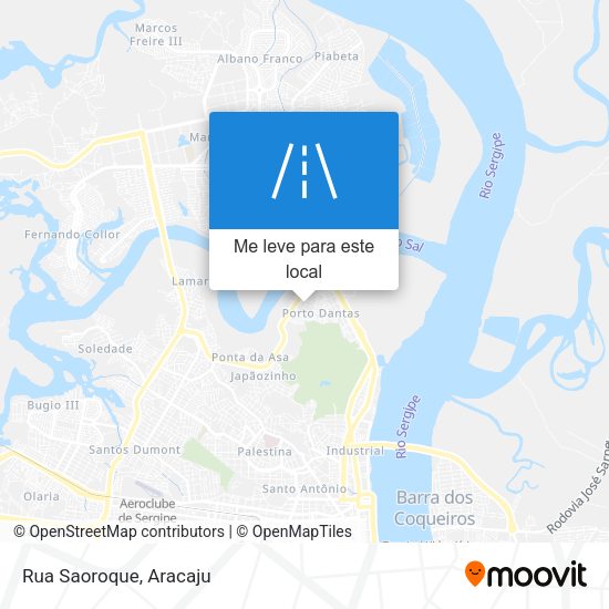 Rua Saoroque mapa