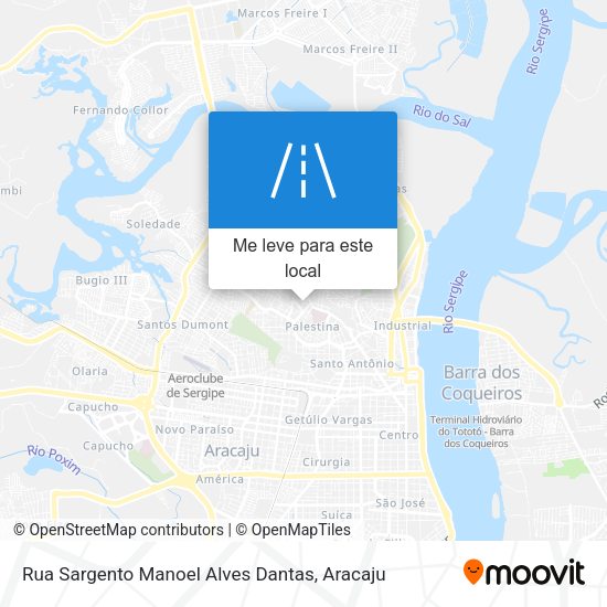 Rua Sargento Manoel Alves Dantas mapa