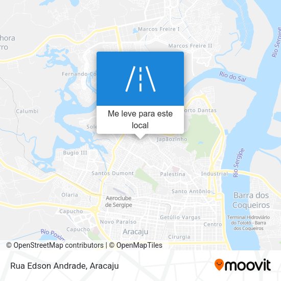 Rua Edson Andrade mapa