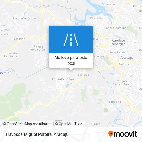 Travessa Miguel Pereira mapa