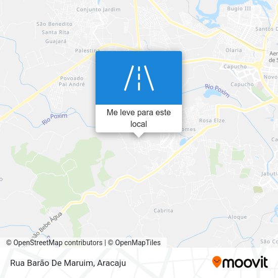 Rua Barão De Maruim mapa