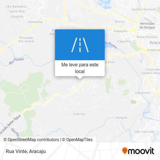 Rua Vinte mapa