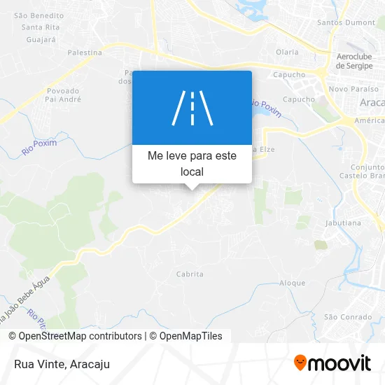 Rua Vinte mapa