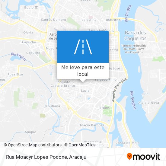 Rua Moacyr Lopes Pocone mapa