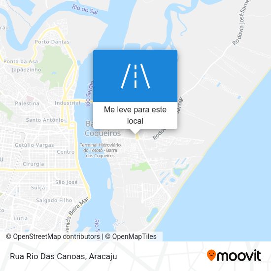 Rua Rio Das Canoas mapa