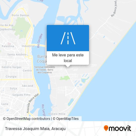 Travessa Joaquim Maia mapa