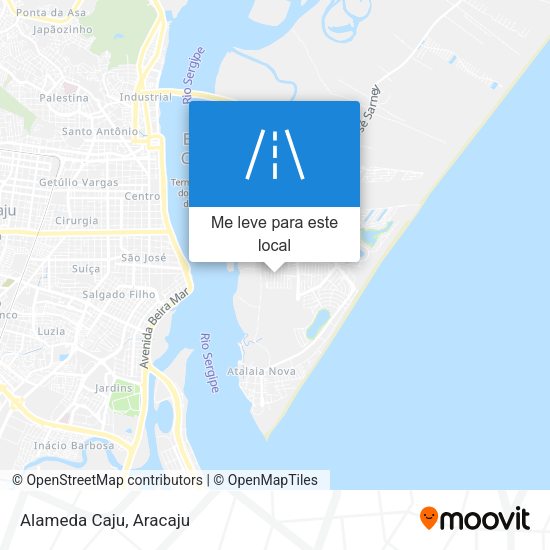Alameda Caju mapa