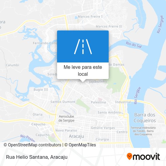 Rua Helio Santana mapa
