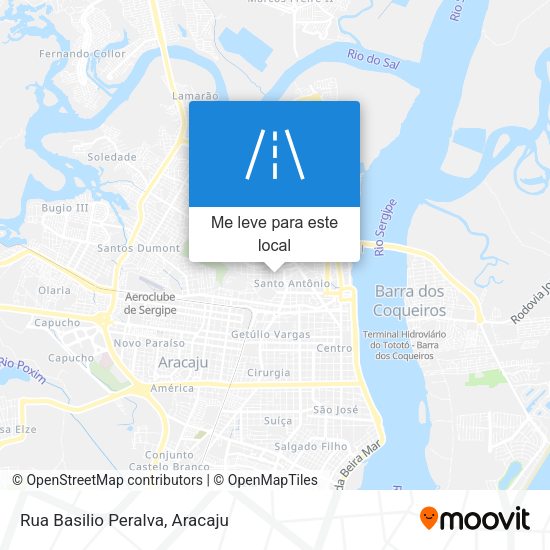 Rua Basilio Peralva mapa