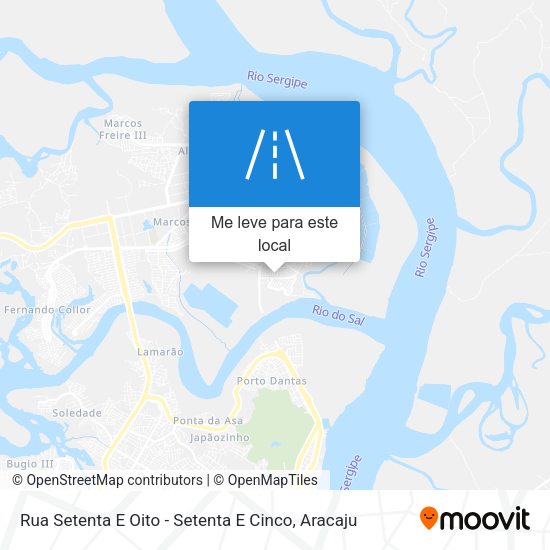 Rua Setenta E Oito - Setenta E Cinco mapa