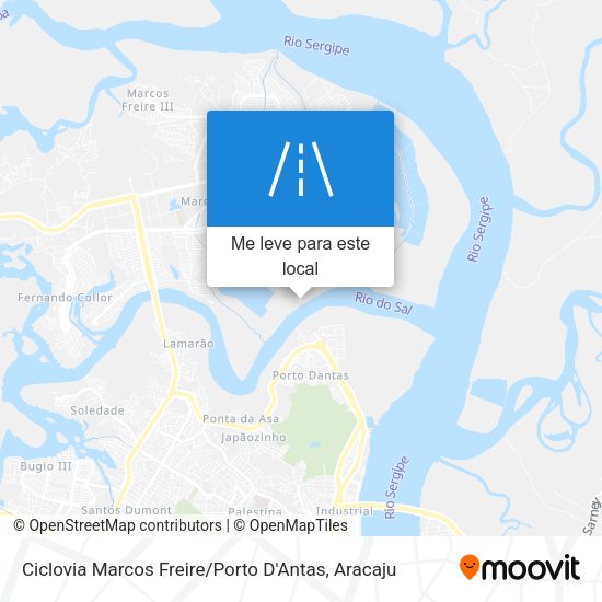 Ciclovia Marcos Freire / Porto D'Antas mapa