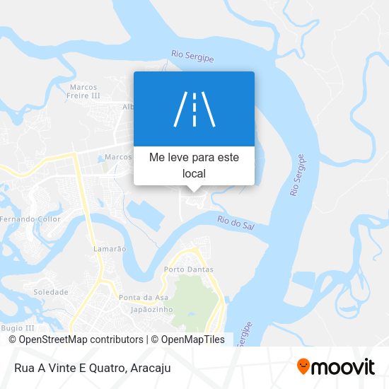 Rua A Vinte E Quatro mapa
