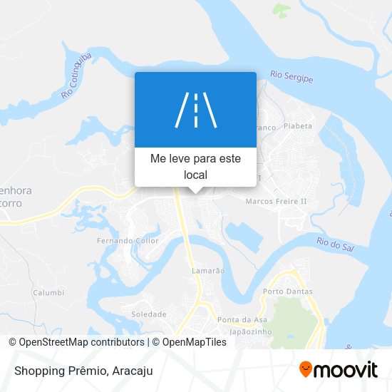 Shopping Prêmio mapa
