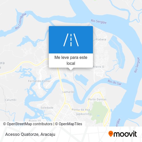 Acesso Quatorze mapa