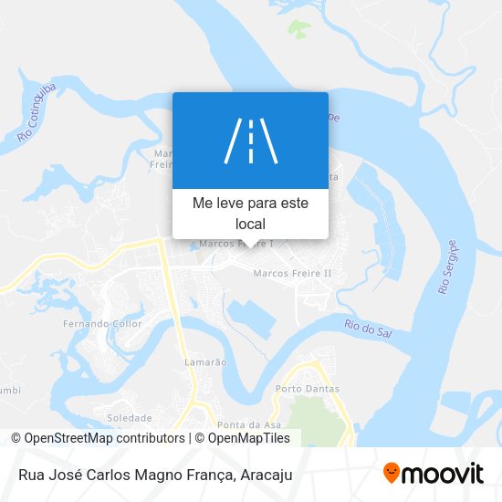 Rua José Carlos Magno França mapa