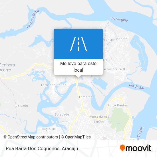 Rua Barra Dos Coqueiros mapa