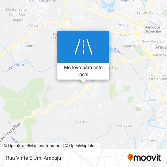 Rua Vinte E Um mapa