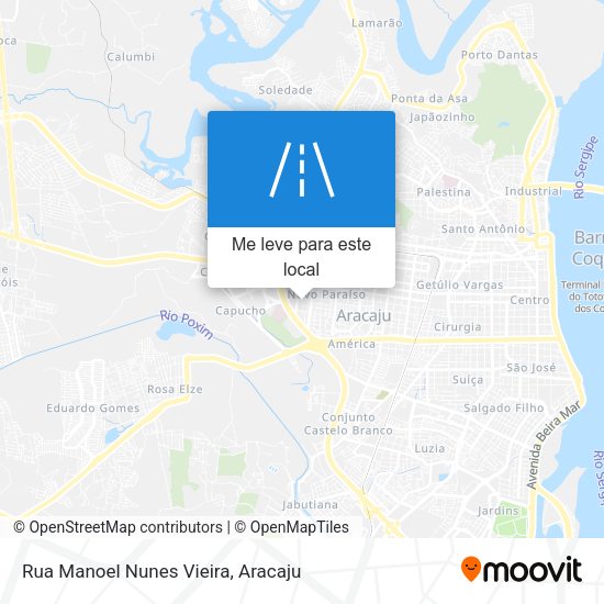 Rua Manoel Nunes Vieira mapa