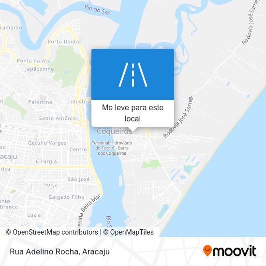 Rua Adelino Rocha mapa
