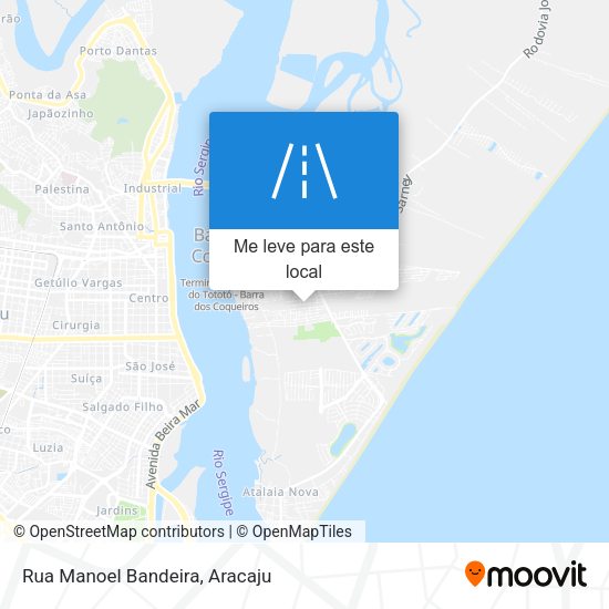 Rua Manoel Bandeira mapa
