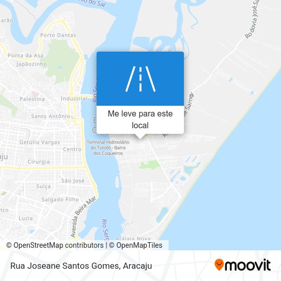 Rua Joseane Santos Gomes mapa