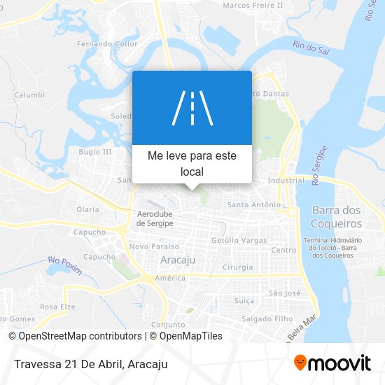 Travessa 21 De Abril mapa