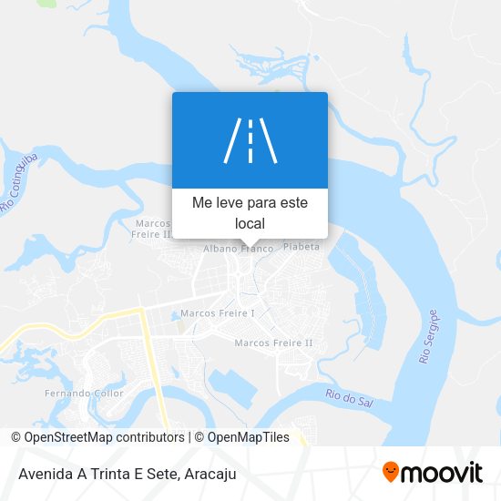 Avenida A Trinta E Sete mapa
