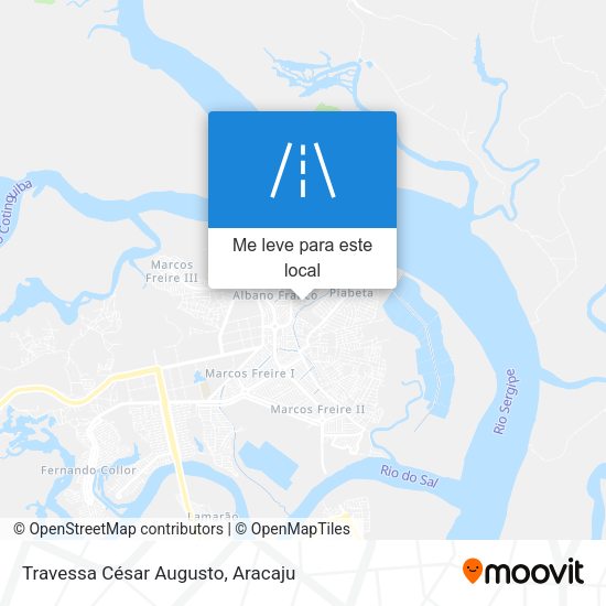Travessa César Augusto mapa