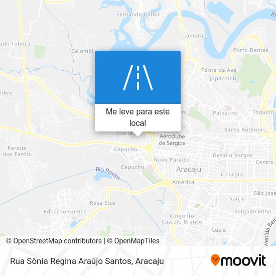 Rua Sônia Regina Araújo Santos mapa